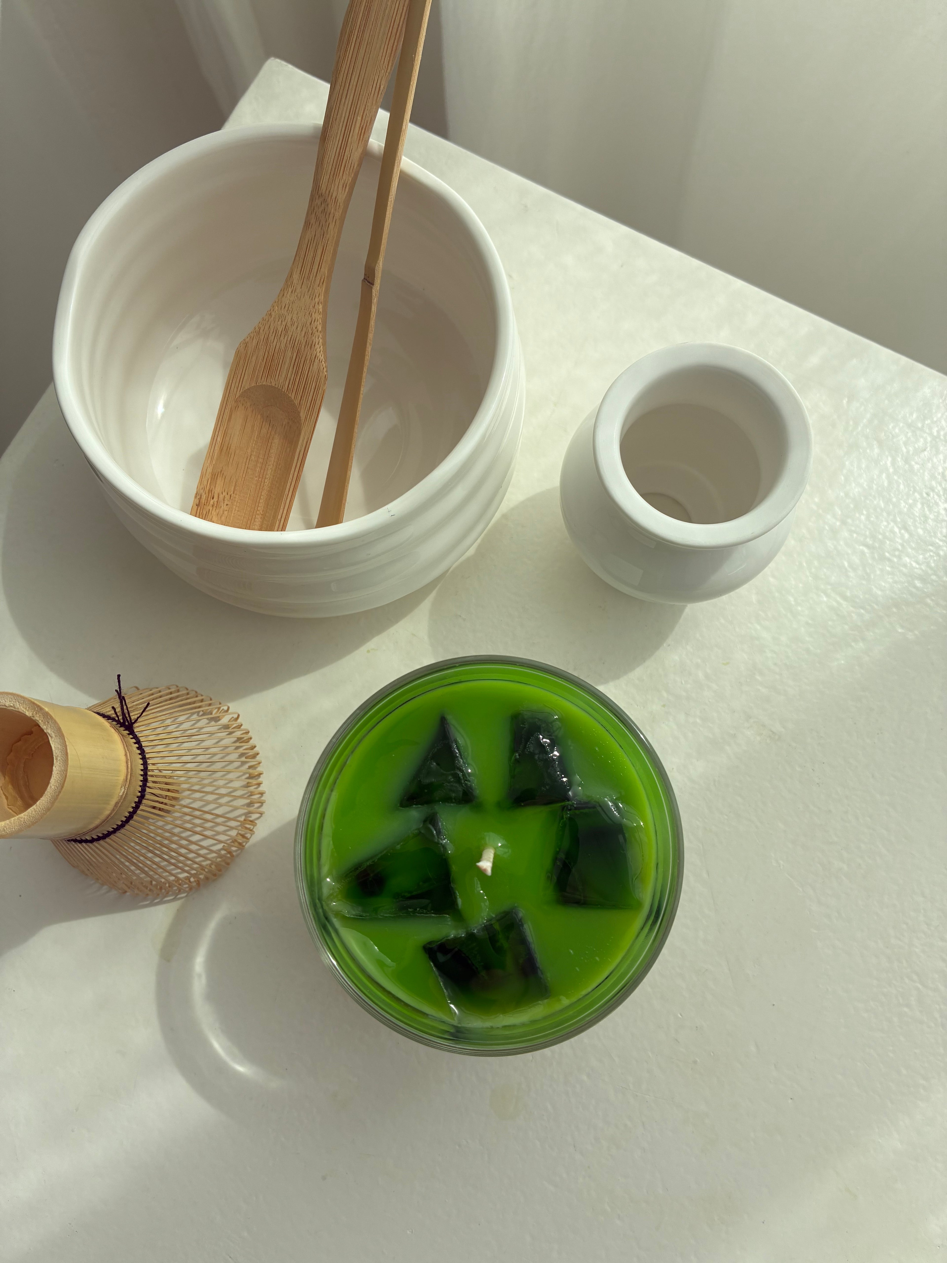 Matcha Latte Kerze