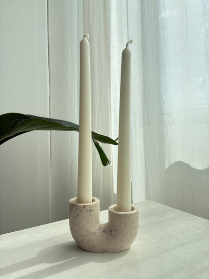 Terrazzo-Stabkerzenhalter