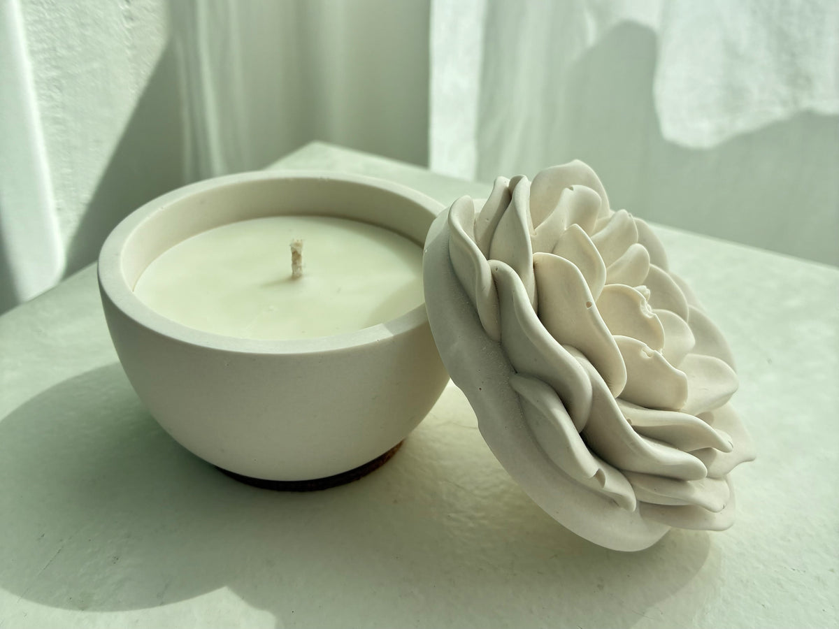 Keramik Rosen Kerze – Candles Studio