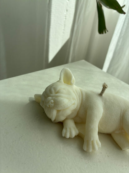 Französische Bulldogge Kerze