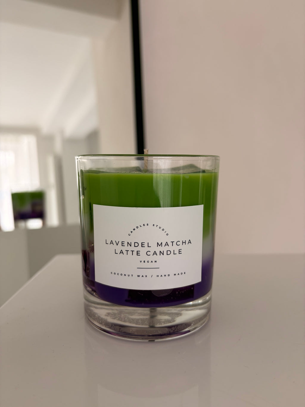 Iced Lavendel Matcha Latte Kerze