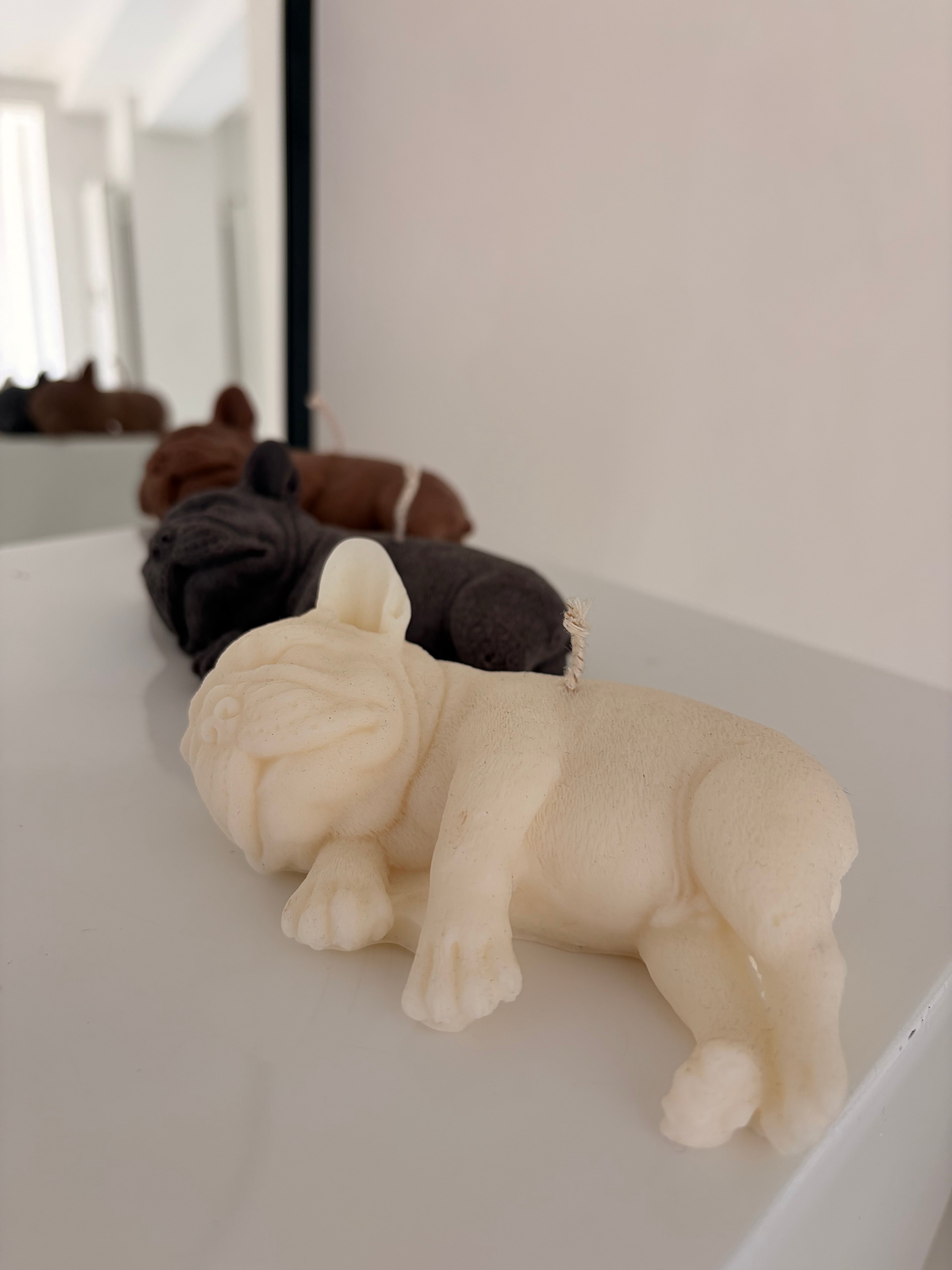 Französische Bulldogge Kerze