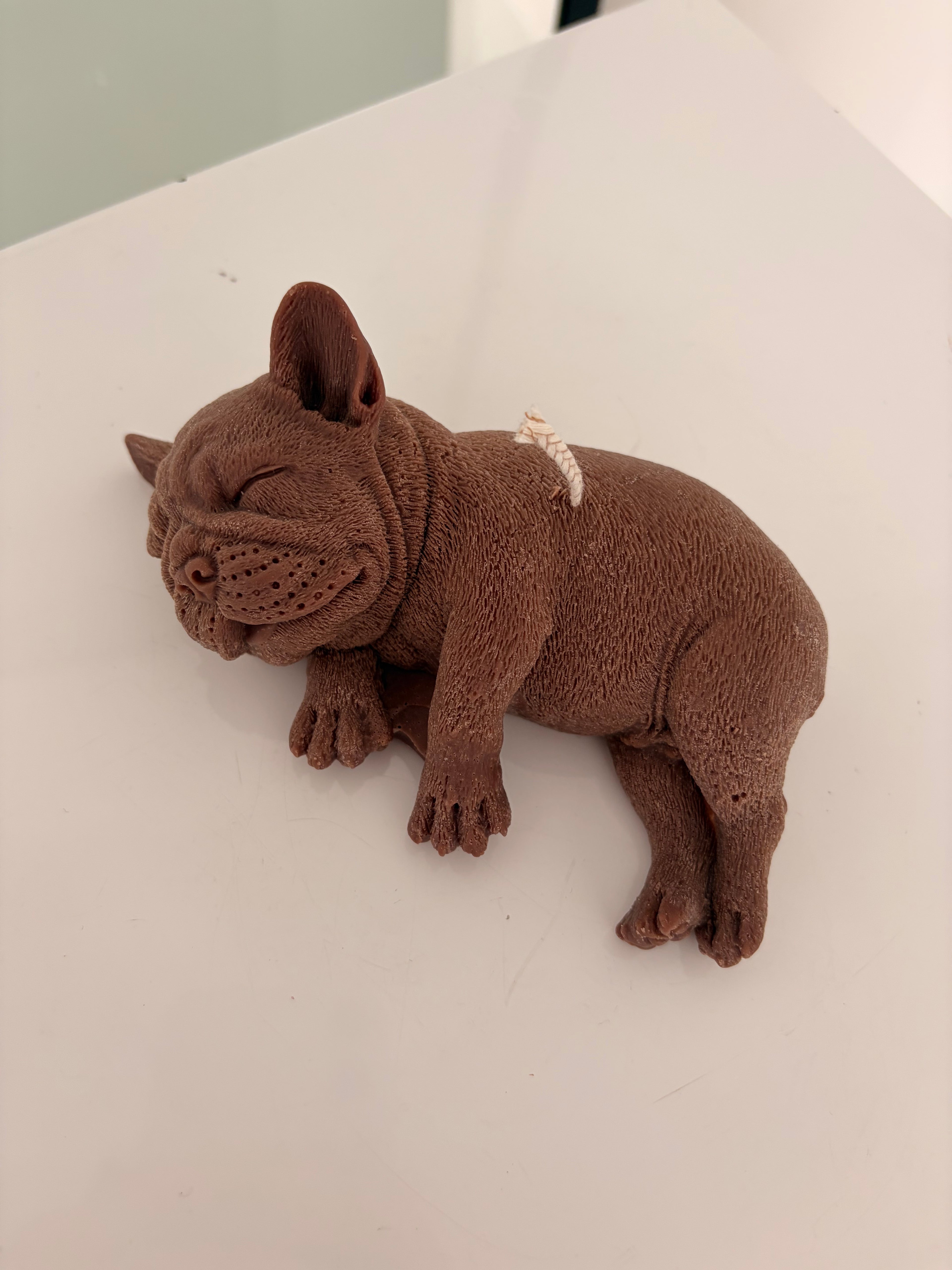 Französische Bulldogge Kerze