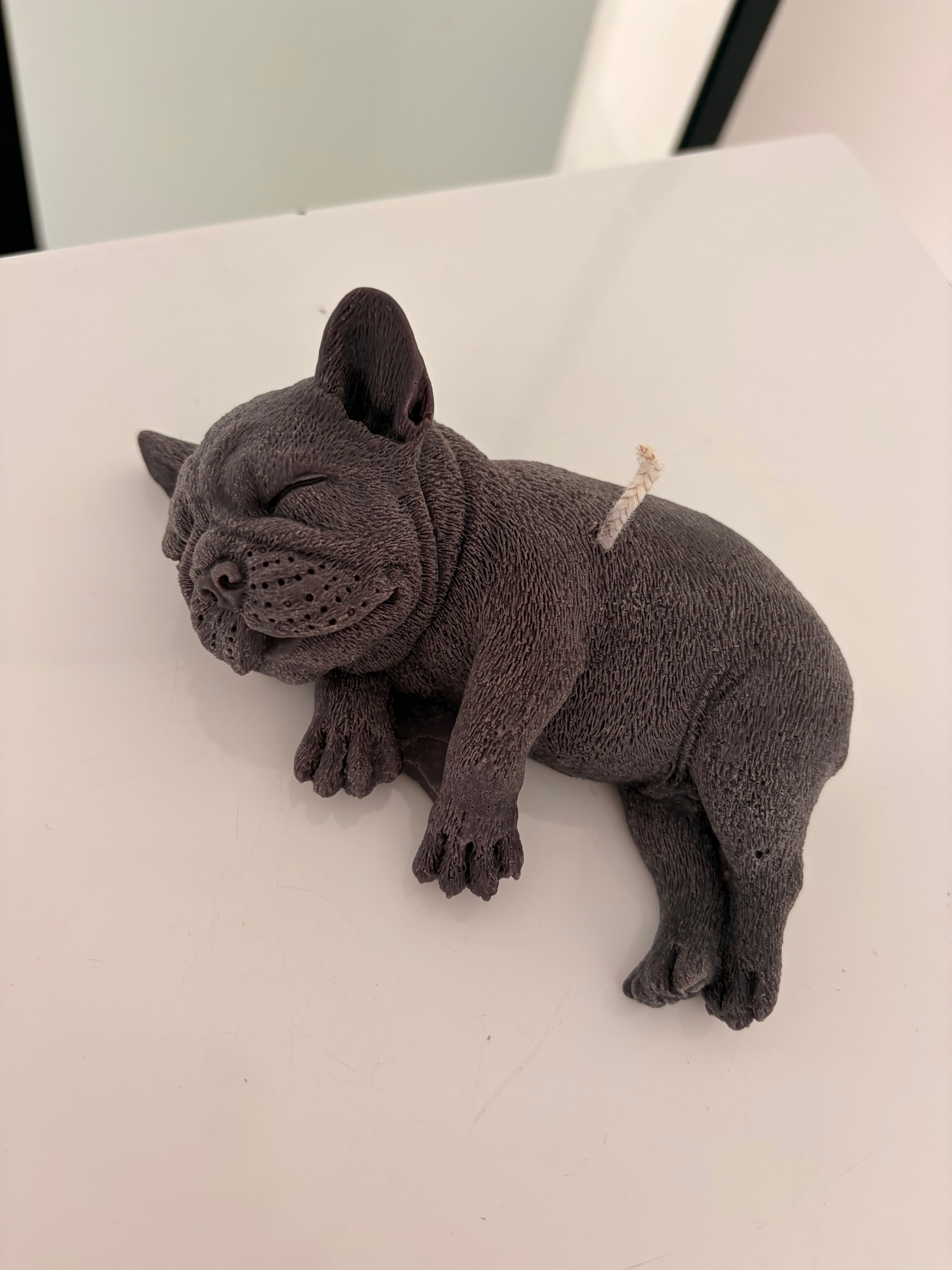 Französische Bulldogge Kerze