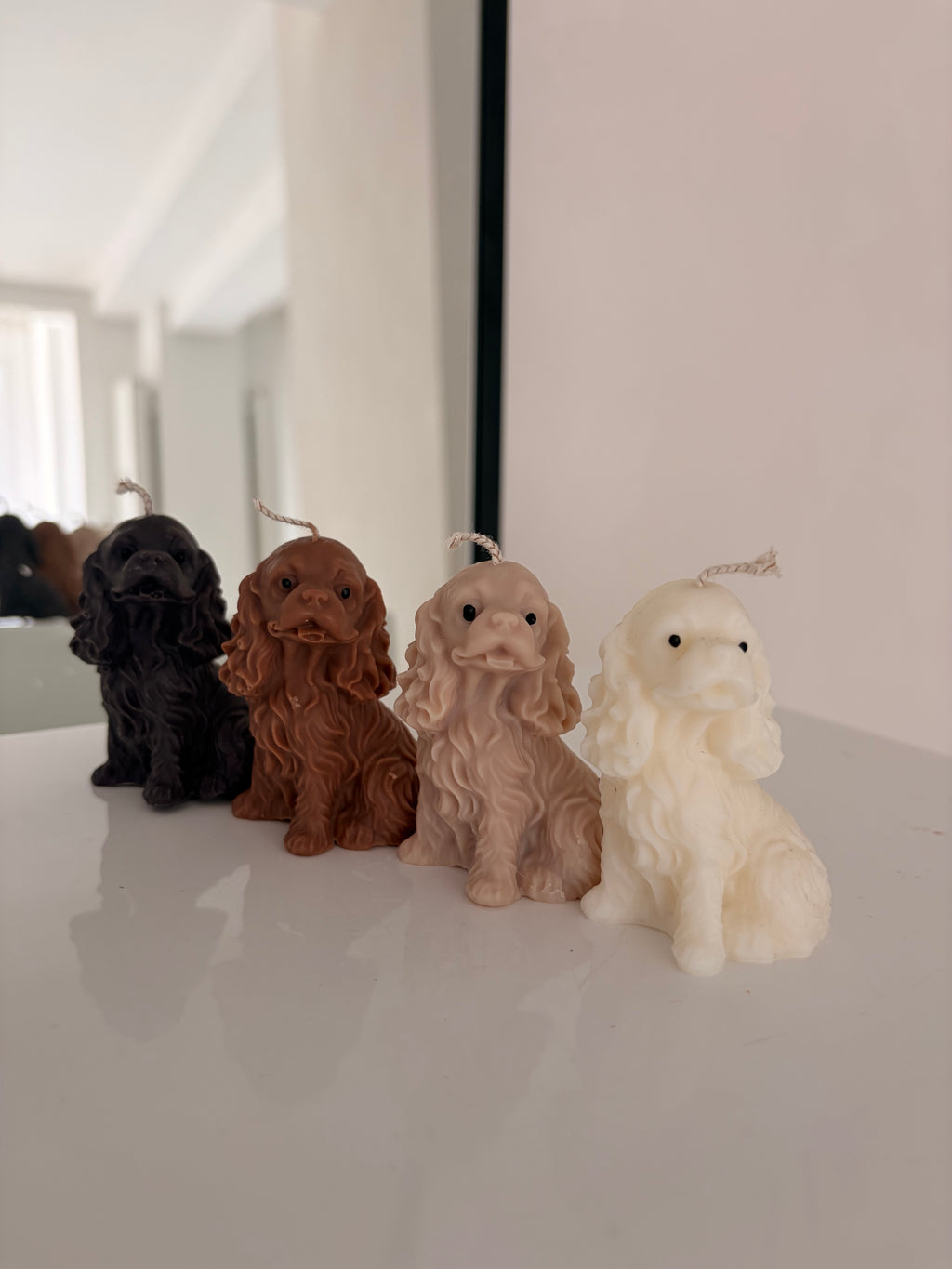Kleine Cocker-Spaniel Kerze