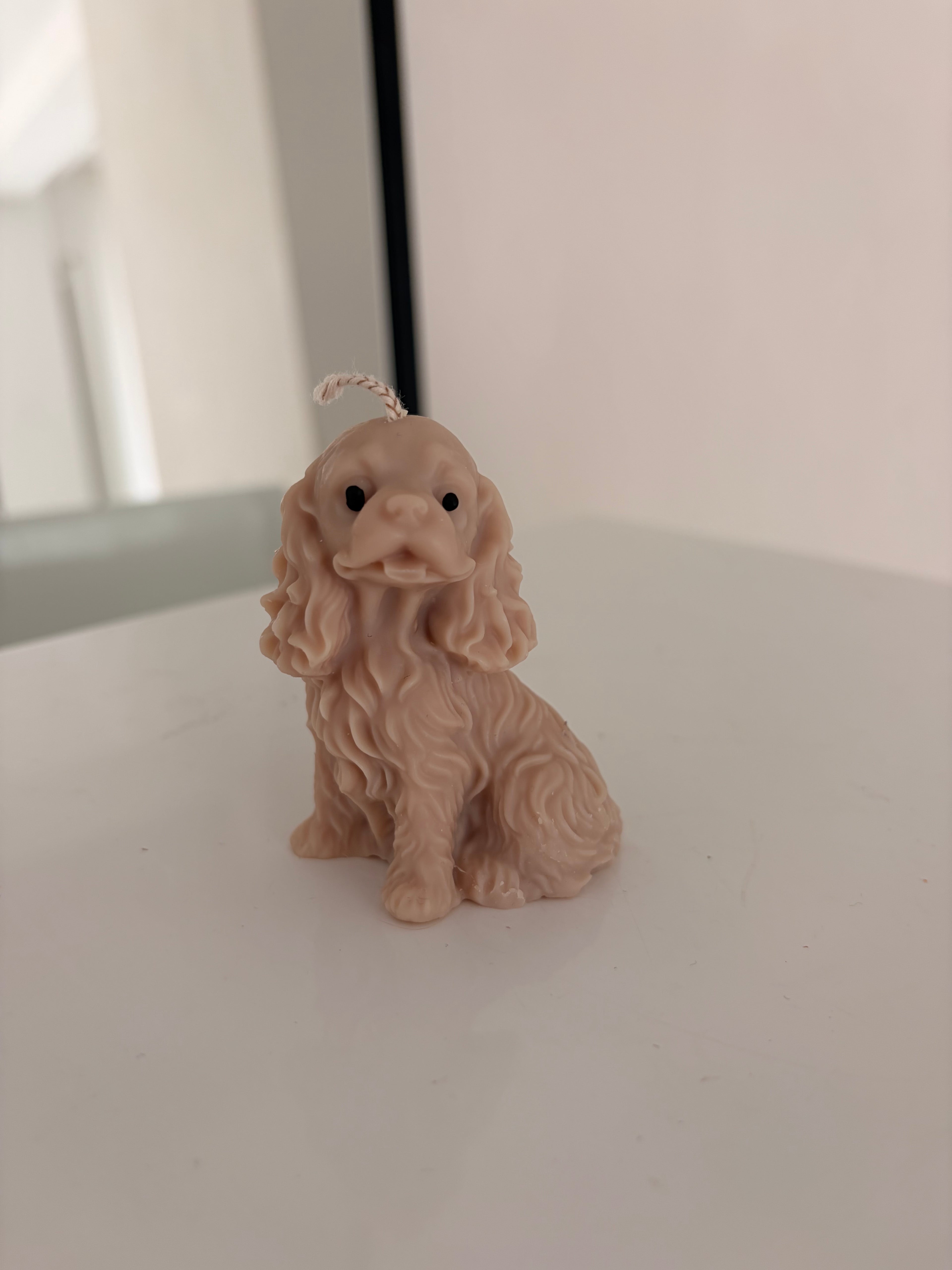 Kleine Cocker-Spaniel Kerze